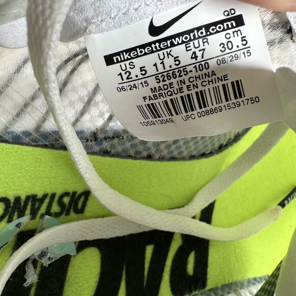 Nike Zoom Matumbo Racing Flywire Shoes Mens Size 12.5 White Blue Track Running - Picture 9 of 11